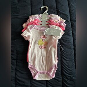 Le Top Little Cutie Bodysuit Set - Pink and Cream